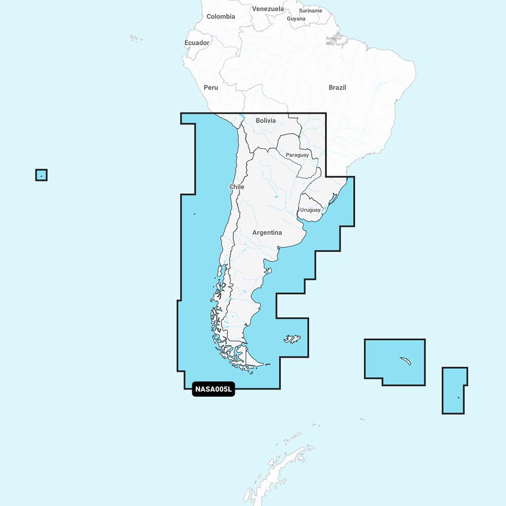 Navionics+ NASA005L - Chile, Argentina  Easter Island [010-C1365-30]