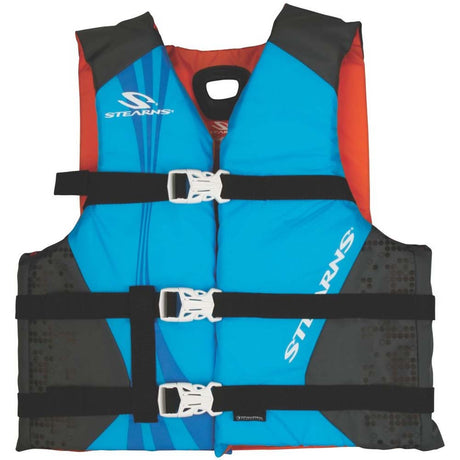 Stearns Antimicrobial Nylon Vest Life Jacket - 30-50lbs - Blue [2000036885]