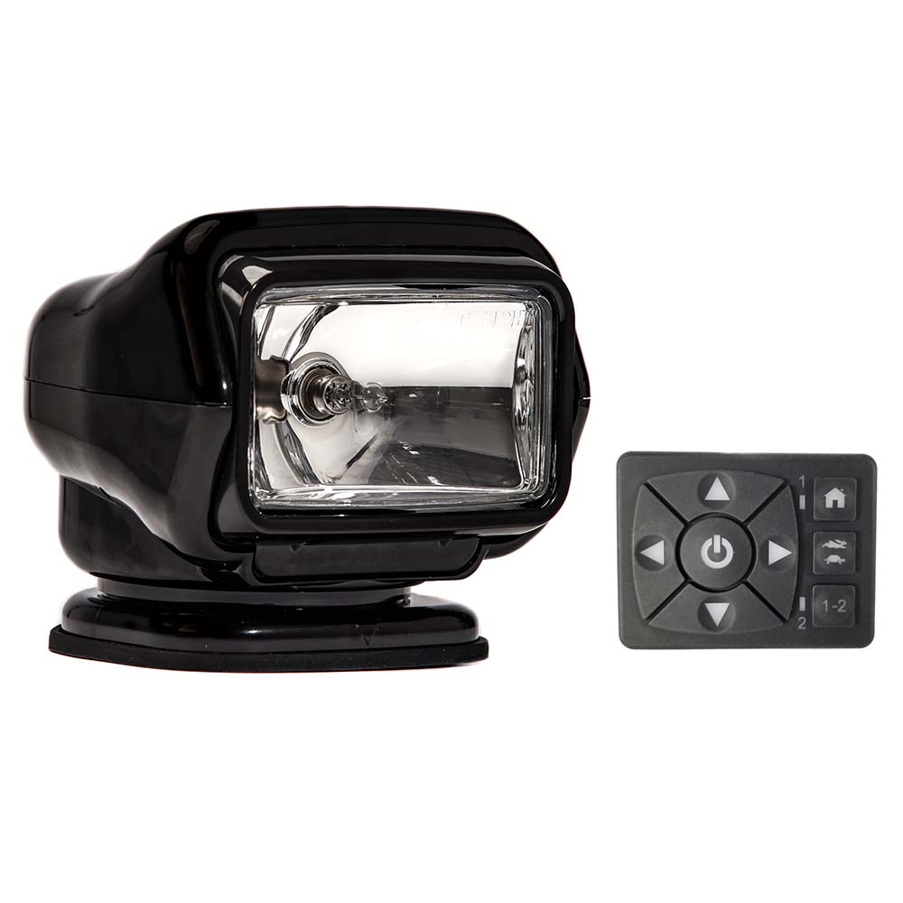 Golight Stryker ST Series Permanent Mount Black (12V Halogen) marine search light