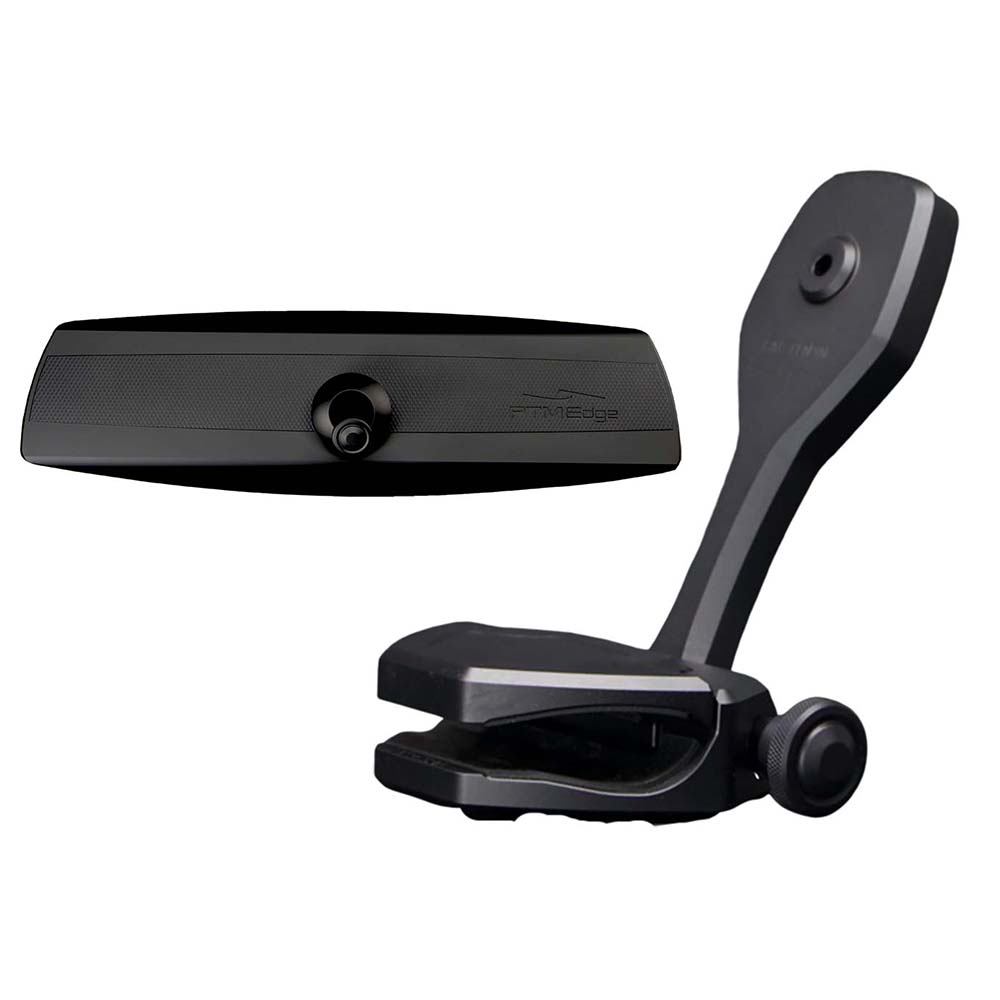 PTM Edge Mirror/Bracket Kit w/VR-140 Elite Mirror ZXR-361 (Black)