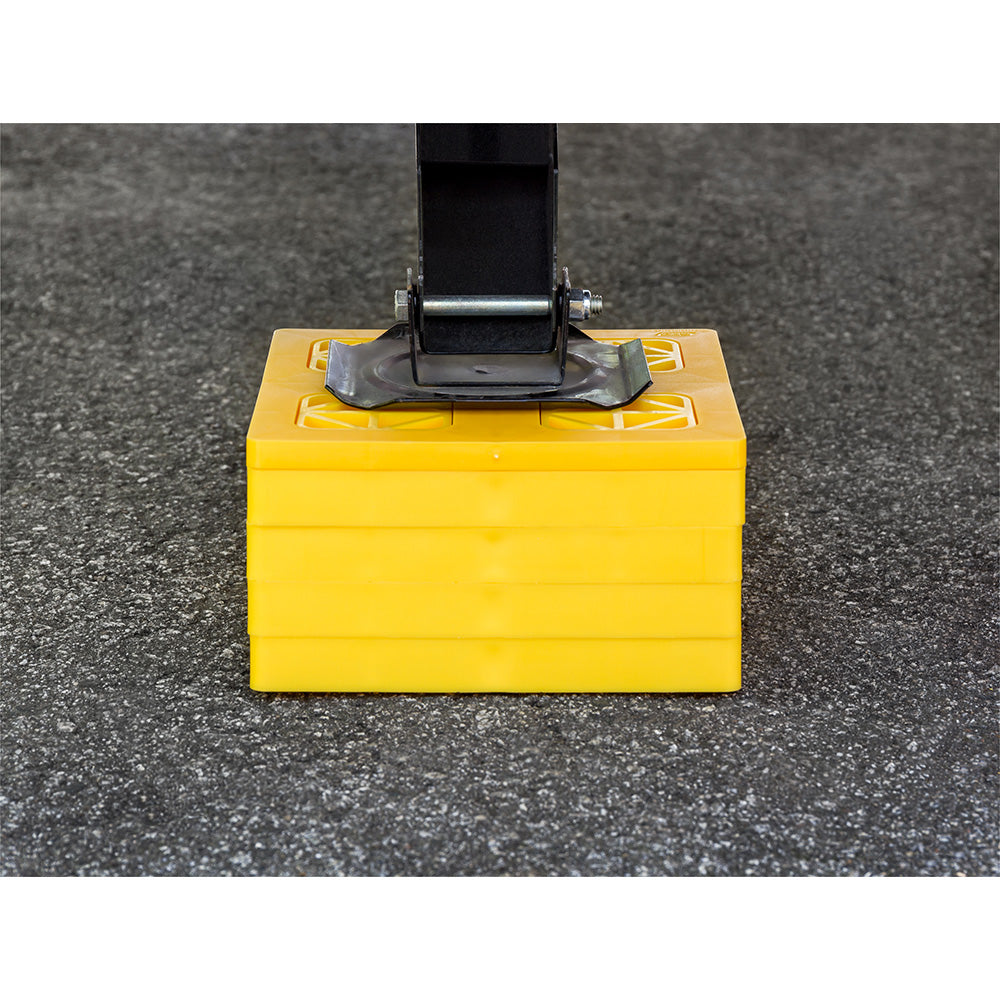 Camco FasTen Leveling Blocks w/T-Handle (2x2 -Yellow 10-Pack)