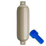 Polyform G-4 Twin Eye Fender (6.5" x 22" -Sand w/Adapter)