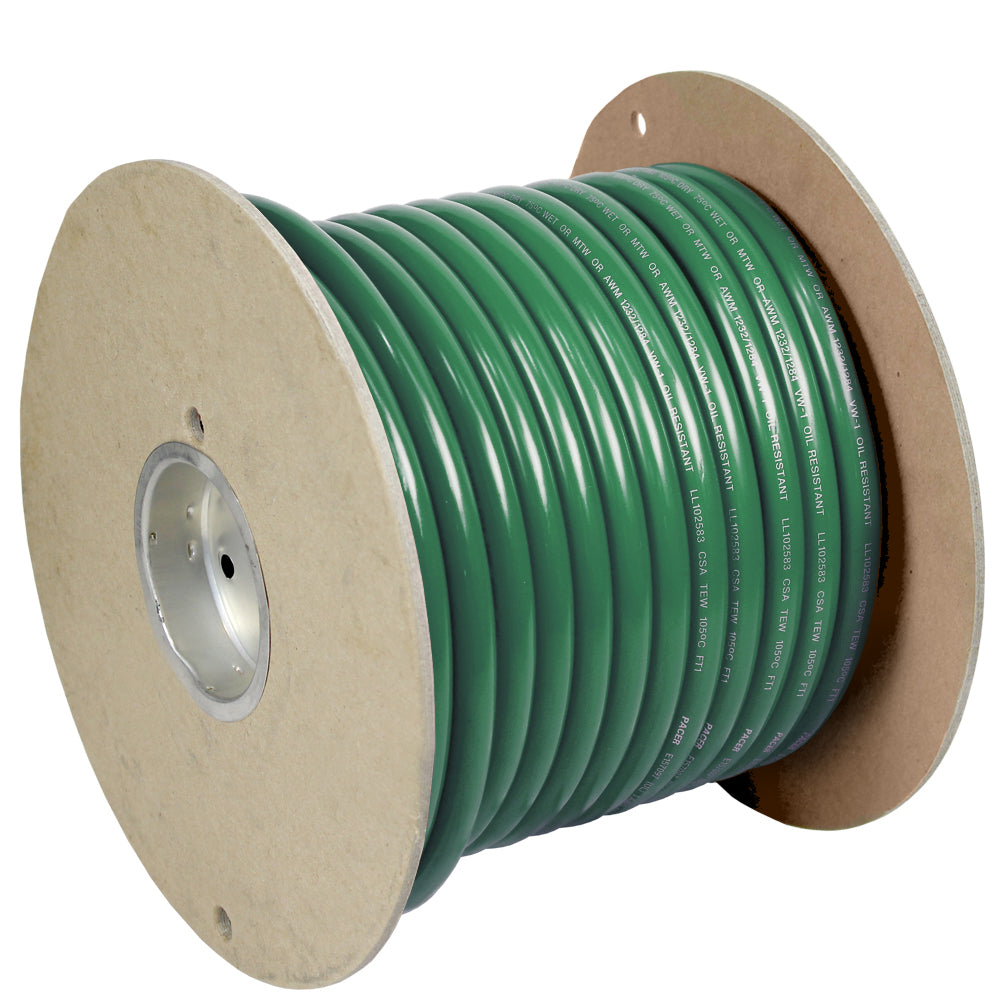 Pacer Green 4 AWG Battery Cable -100' boat wire