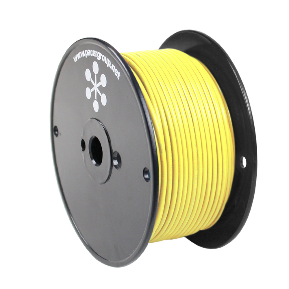 Pacer Yellow 18 AWG Primary Wire (250') boat wire