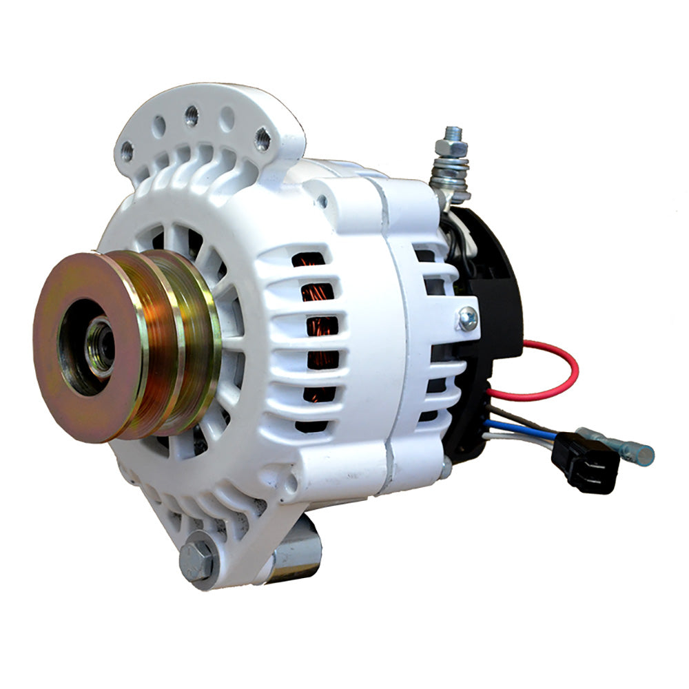 Balmar Alternator 120 AMP 12V 1-2" Single Foot Spindle Mount Dual Vee Pulley (Isolated Ground) marine alternator