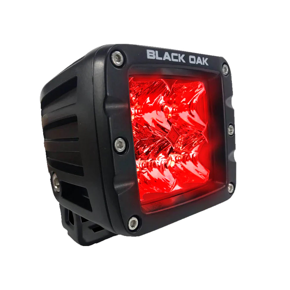 Black Oak Red Predator Hunting 2" Flood Pod - Black [2R-POD3OS]