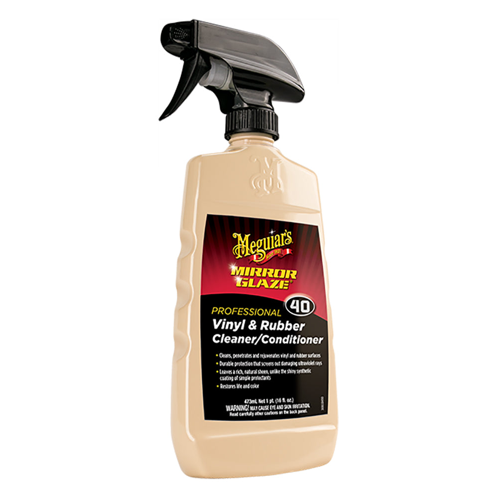 Meguiars M40 Mirror Glaze Vinyl Rubber Cleaner Conditioner (16oz)