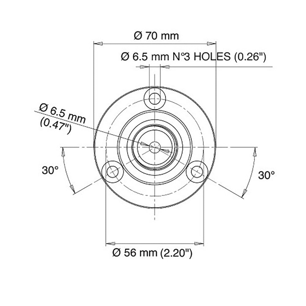 Glomex 4" Stainless Steel Straight Mount [V9174]