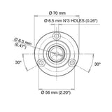 Glomex 4" Stainless Steel Straight Mount [V9174]