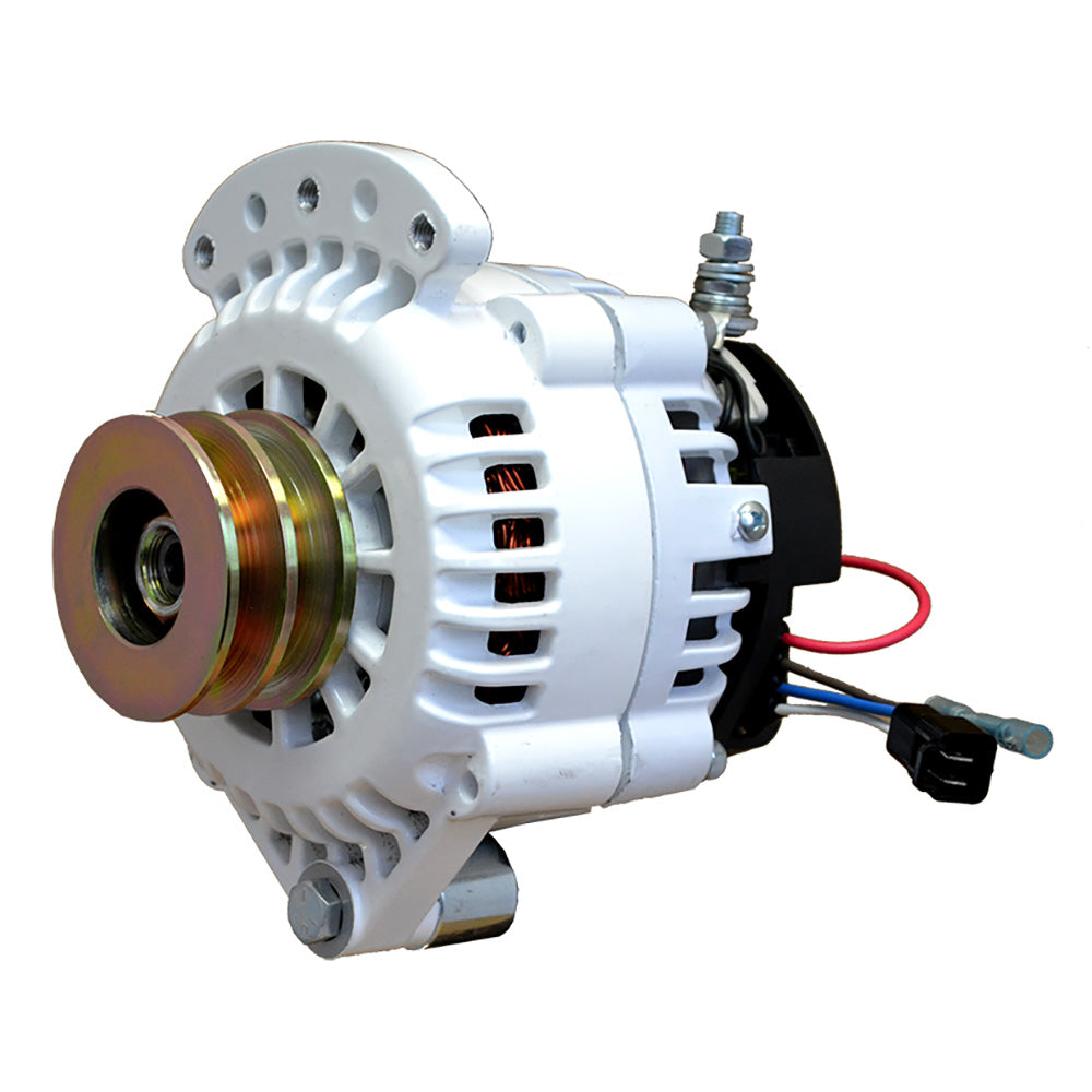 Balmar Alternator 100 AMP 12V 1-2" Single Foot Spindle Mount Dual Vee Pulley (Isolated Ground) marine alternator