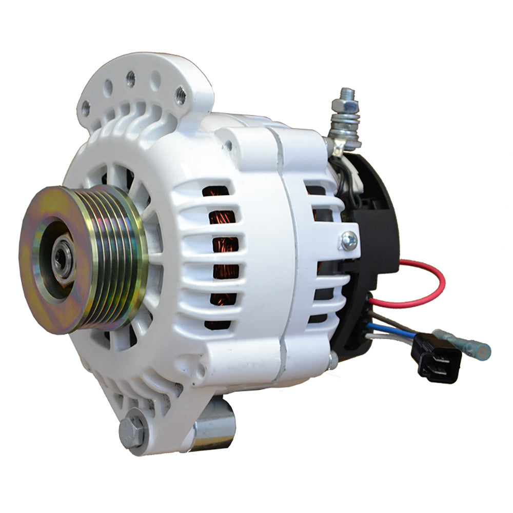 Balmar Alternator 100 AMP 12V 1-2" Single Foot Spindle Mount K6 Pulley (Isolated Ground) marine alternator