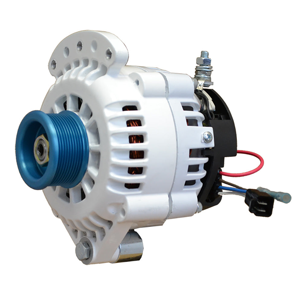 Balmar Alternator 120 AMP 12V 1-2" Single Foot Spindle Mount J10 Pulley (Isolated Ground) marine alternator