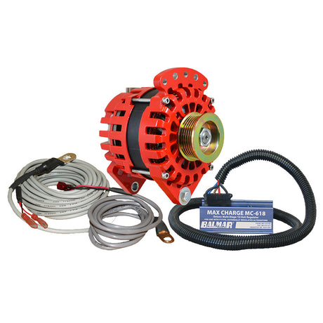 Balmar Alternator (170 AMP Kit 12V 3.15") Dual Foot Saddle K6 Pulley Regulator Temp Sensor marine alternator