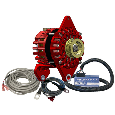 Balmar Alternator (170 AMP Kit 12V 4") Dual Foot Saddle K6 Pulley Regulator Temp Sensor marine alternator