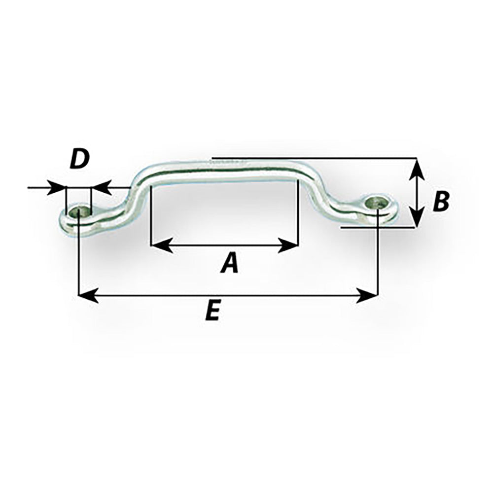 Wichard Webbing Eye strap - 5mm Diameter - 13/64" - 65mm Spacing - 2-9/16" [09212]