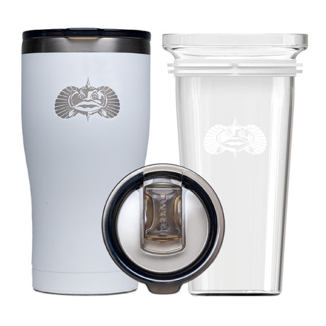 Toadfish Non-Tipping 20oz Tumbler (White)