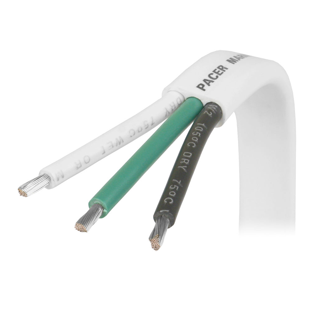 Pacer White Triplex Cable (14/3 AWG) Sold by the Foot boat wire