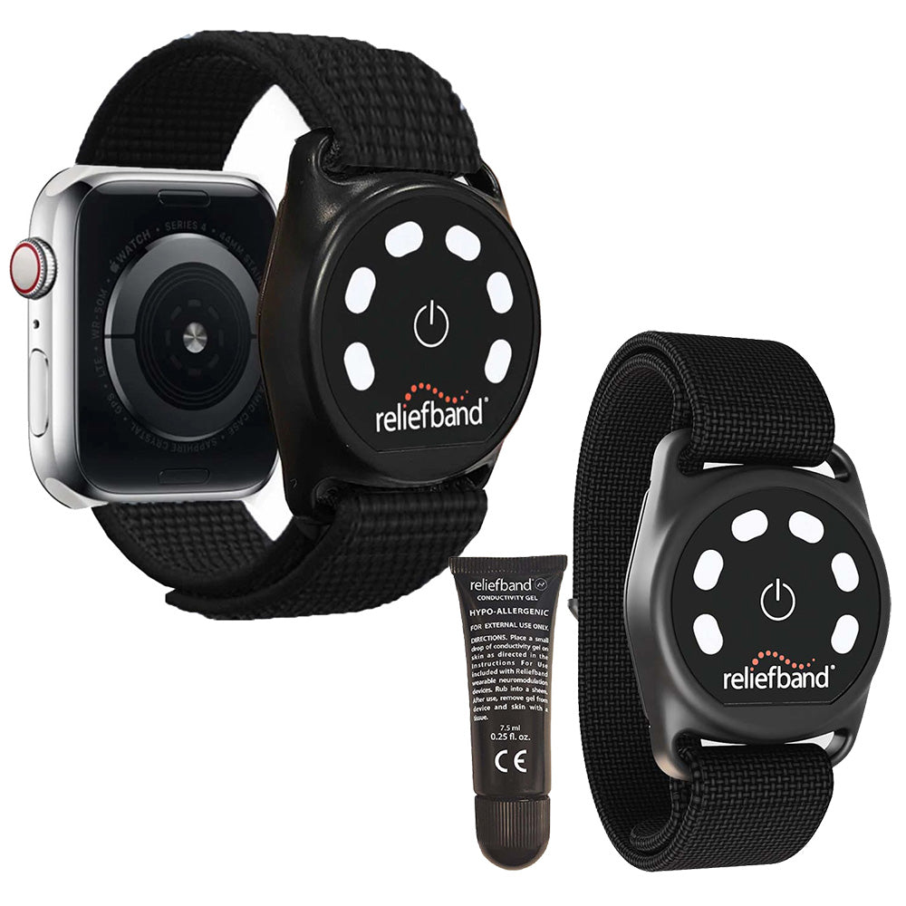 Reliefband Black Sport Apple Bundle - Size XL [RBSPT-B-APPLEXL]