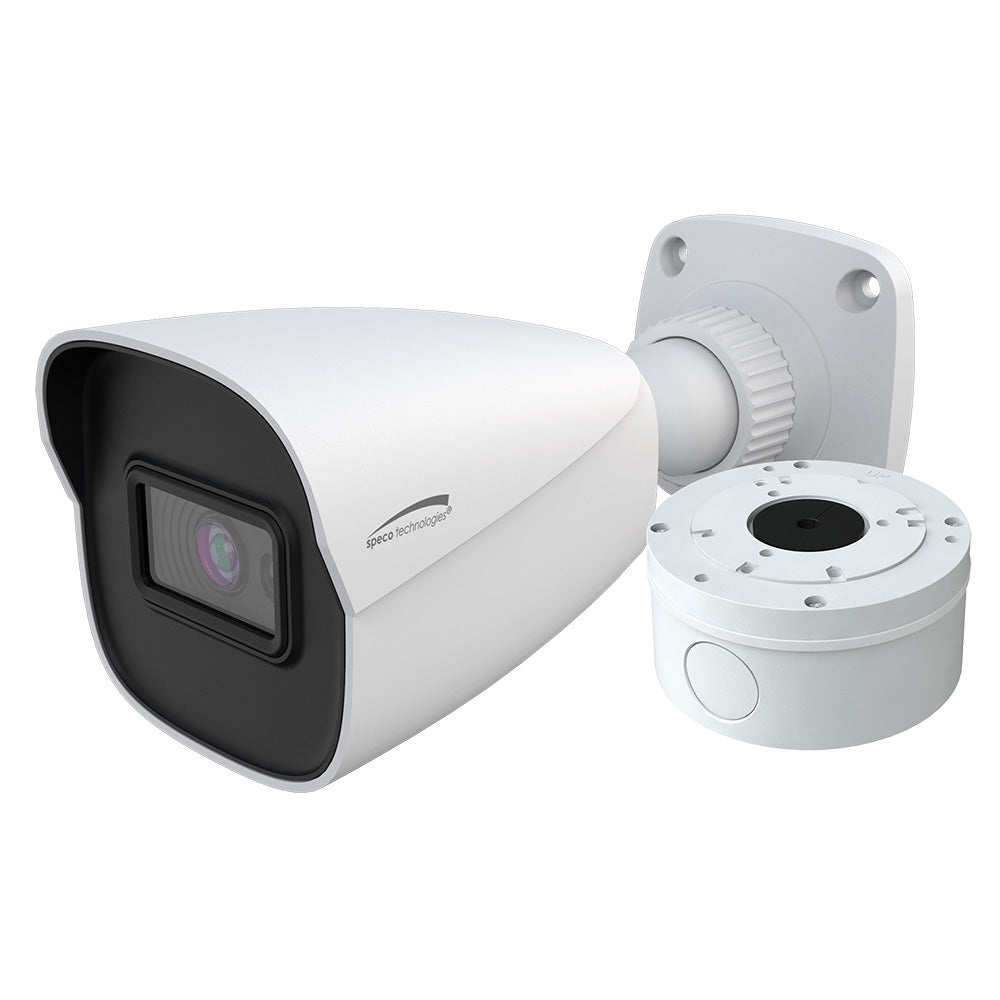 Speco 4MP H.265 AI Bullet IP IR Camera (2.8mm Lens Junction Box)