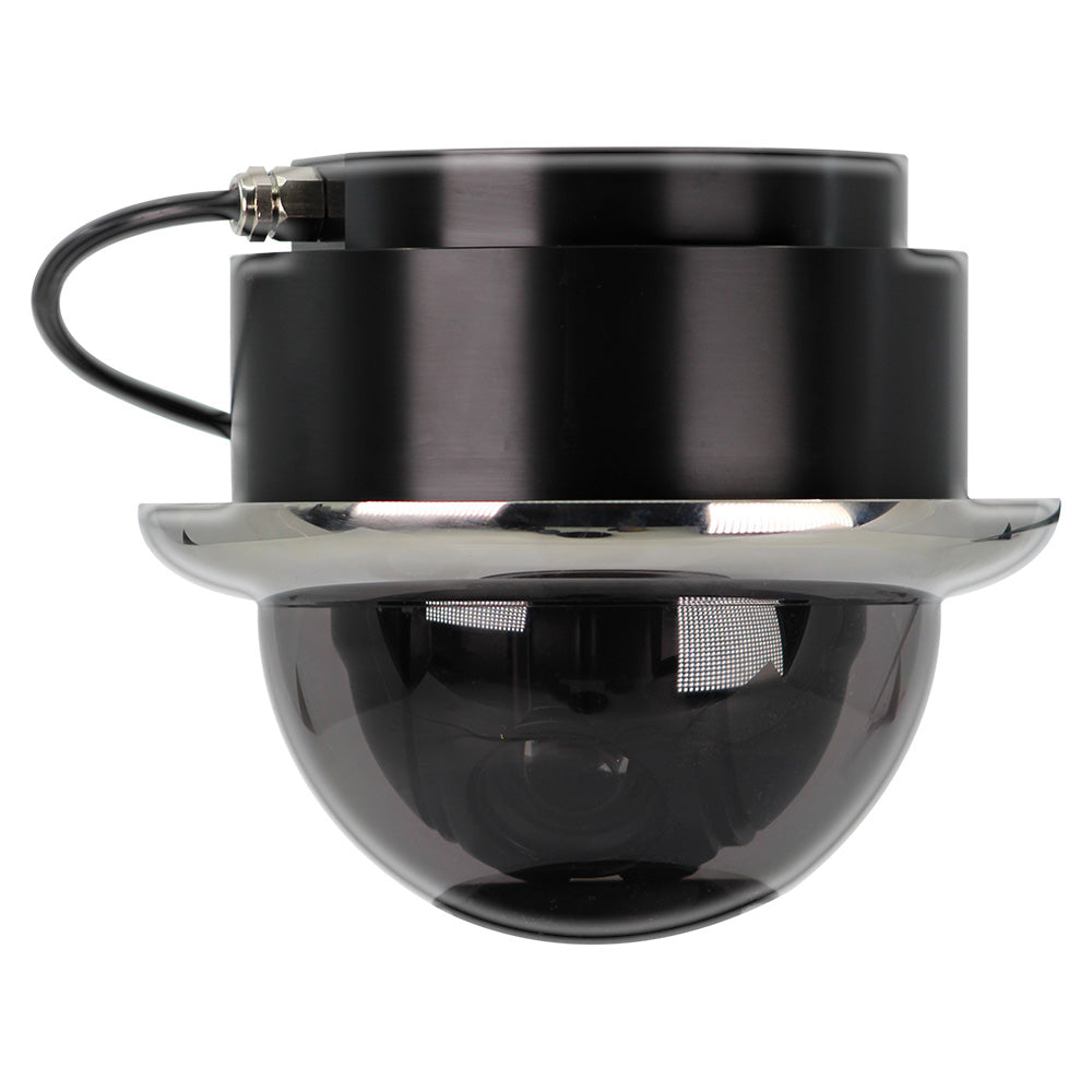 Iris Miniature Marine PTZ Dome Camera (Stainless Bezel -Hi-Resolution Analogue Sensor -1000TVL -4 in 1 Video)