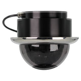 Iris Miniature Marine PTZ Dome Camera (Stainless Bezel -Hi-Def Ethernet IP -10x Digital Zoom - 4 in 1 Video)